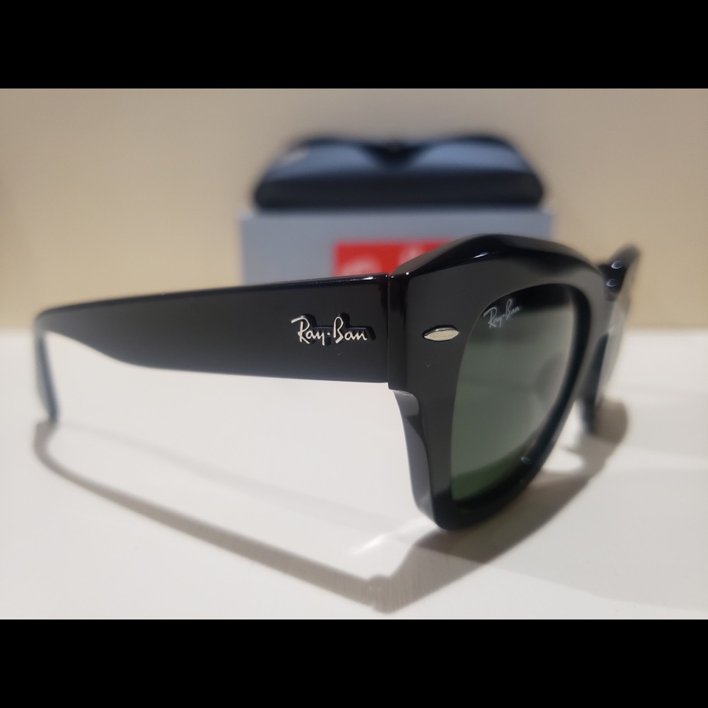 New Black State Street Sunglasses